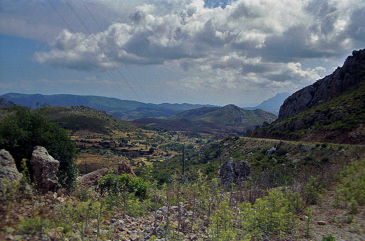 30.05.1996 | vor Knidos | gebirgige Anfahrt nach Knidos