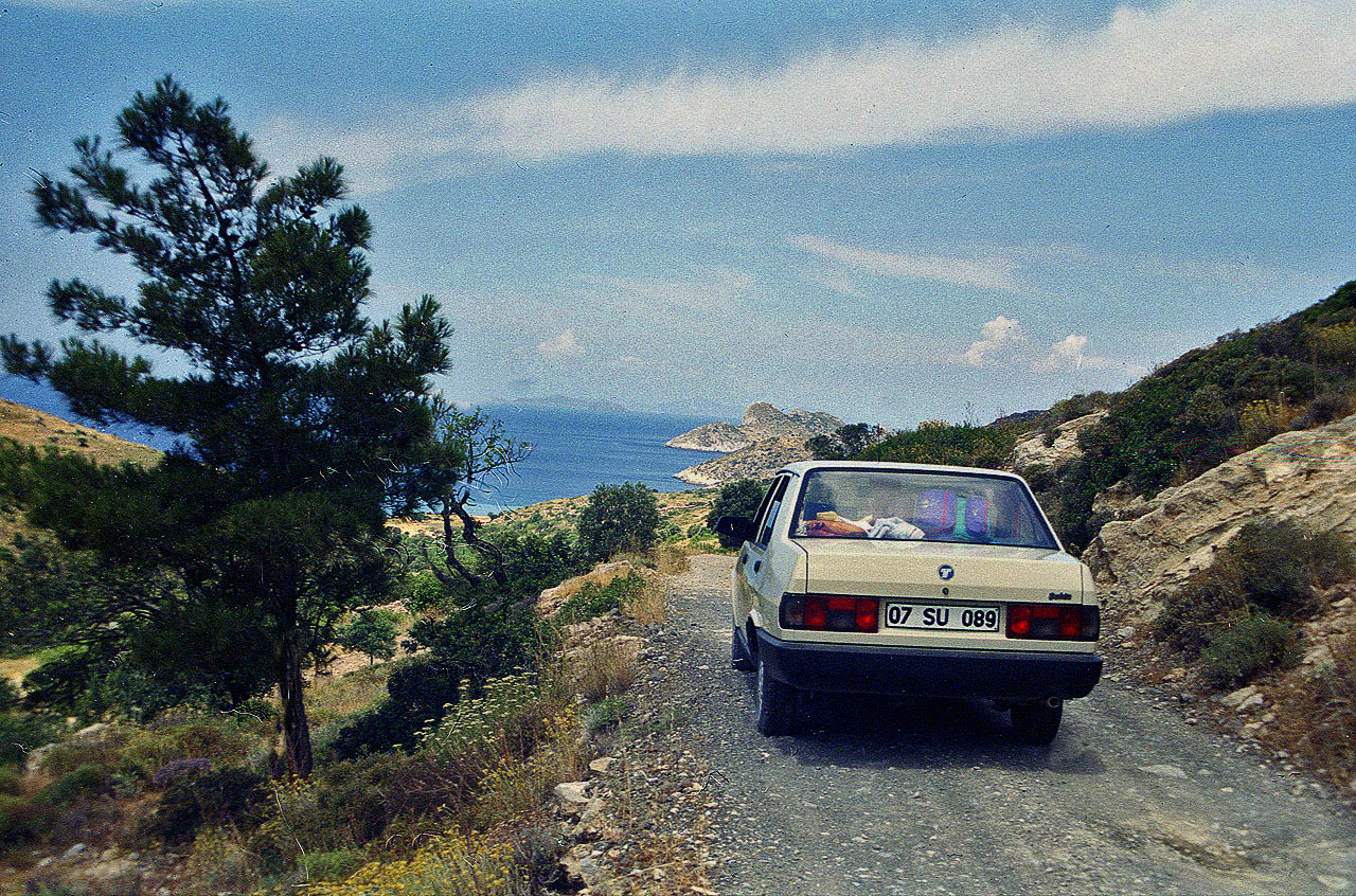 30.05.1996 | vor Knidos | gebirgige Anfahrt nach Knidos