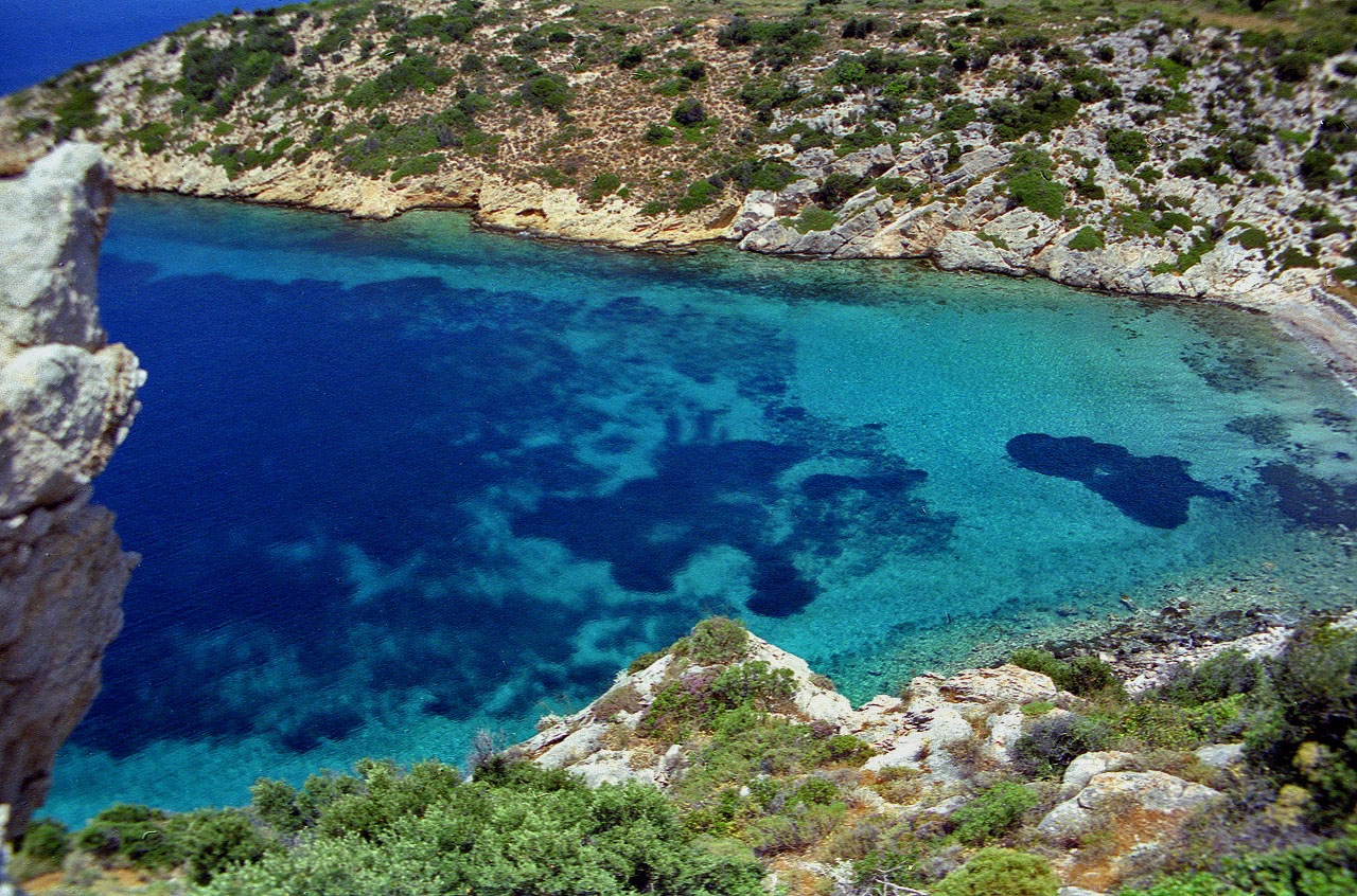30.05.1996 | Knidos | kleine Kies-Bucht hinter der Stadt